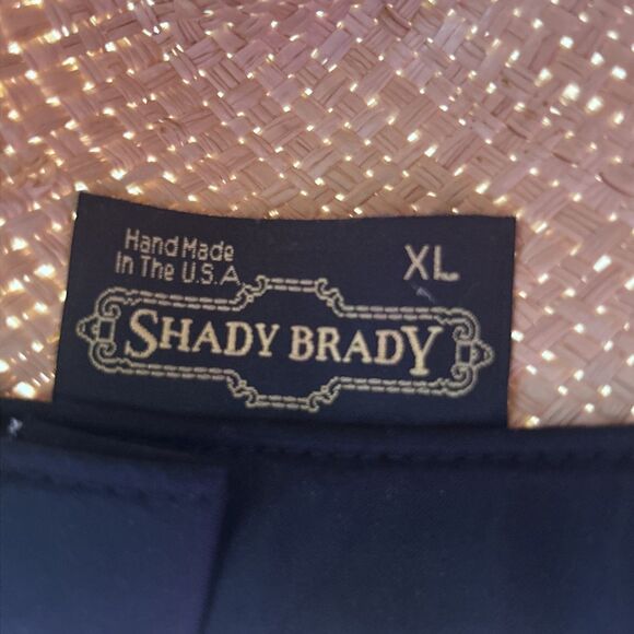 Shady Brady Hudson Woven Straw Cowboy Hat w Adjustable Strap Beach Boho Sz XL - Picture 8 of 11